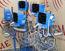 Cargar imagen en el visor de la galería, Lot of 5 GE Carescape Dinamap V100 Vital Signs Monitor on Rolling Stands