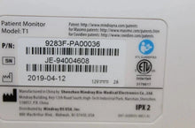 Cargar imagen en el visor de la galería, Mindray T1 Patient Monitor (2T, NIBP, MP1, ECG, Spo2)