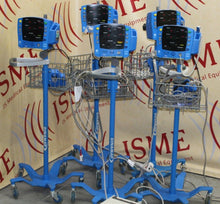 Cargar imagen en el visor de la galería, Lot of 5 GE Carescape Dinamap V100 Vital Signs Monitor on Rolling Stands