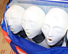 Load image into Gallery viewer, ACTAR 911 Patrol Manikin CPR 5x Training Heads & 5x Blue Foam w/ Bag