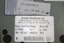 Cargar imagen en el visor de la galería, Arizant Healthcare Ref 24500 3M Ranger Blood/Fluid Warming Unit Model 245