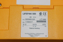Load image into Gallery viewer, Physio-Control Lifepak 500 Automated Defibrillator With Case