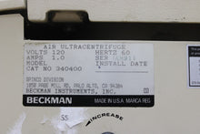 Cargar imagen en el visor de la galería, Beckman Airfuge Air-Driven Ultracentrifuge Model 340400