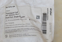 Cargar imagen en el visor de la galería, Zimmer Tourniquet Cuff 24'' Green PLC Dual Port Single Bladder