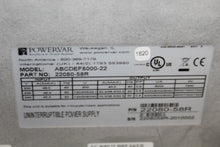 Cargar imagen en el visor de la galería, Powervar Security Plus Model ABCDEF8000-22 P/N 22080-58R