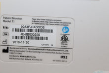 Load image into Gallery viewer, Mindray T1 Patient Monitor