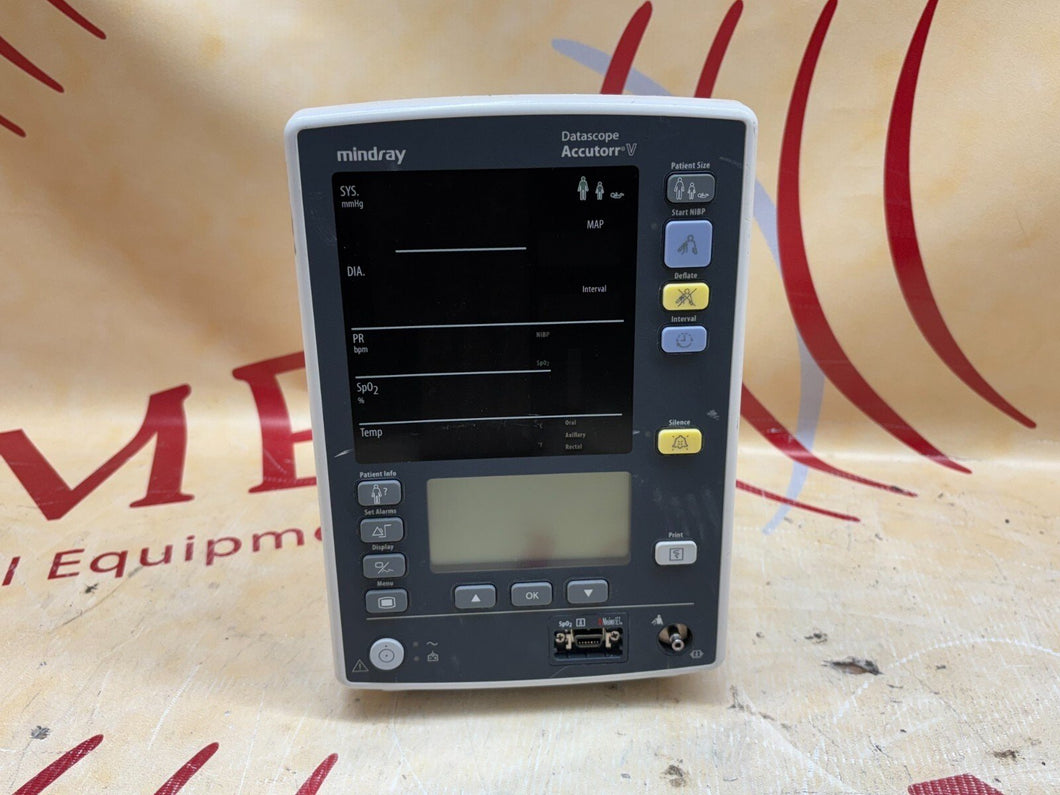Mindray Datascope Accutorr V Monitor For Parts