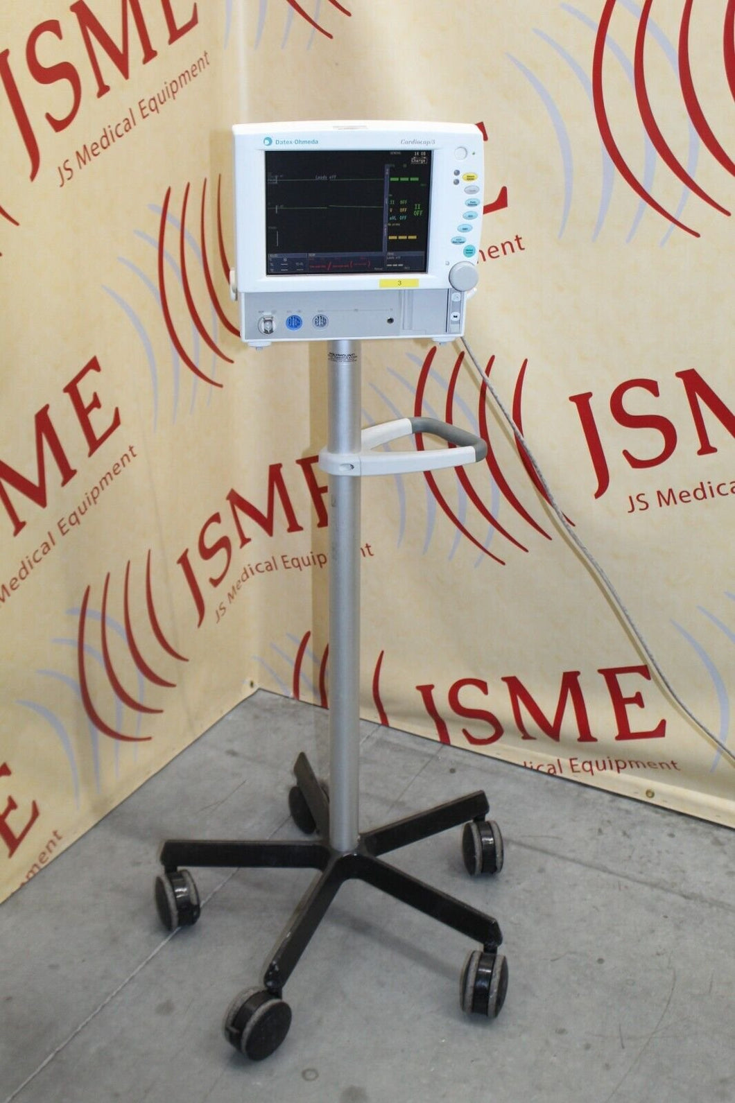 Datex Ohmeda Cardiocap 5 on Rolling Stand