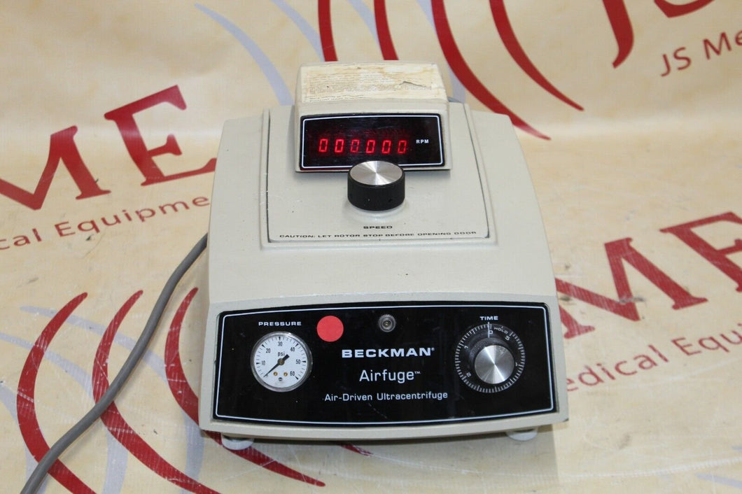 Beckman Airfuge Air-Driven Ultracentrifuge 347854 with Digital Tachometer