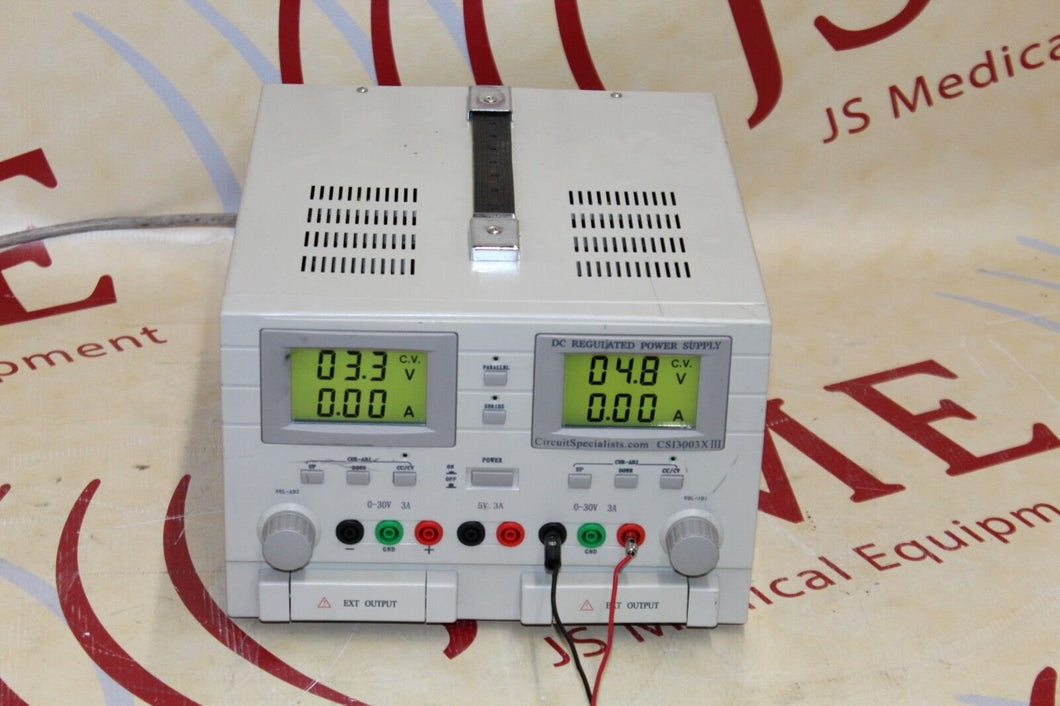 Circuit Specialists CSI3003XIII 30V 3A Triple Output DC Regulated Power Supply