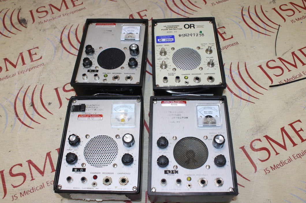 LOT OF 4 - PARKS Doppler Flow Detector Model 812