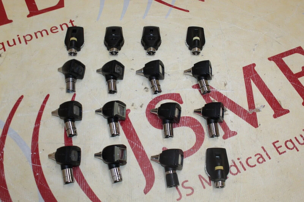 LOT OF SIXTEEN Welch Allyn Ophthalmoscope/Otoscope Heads