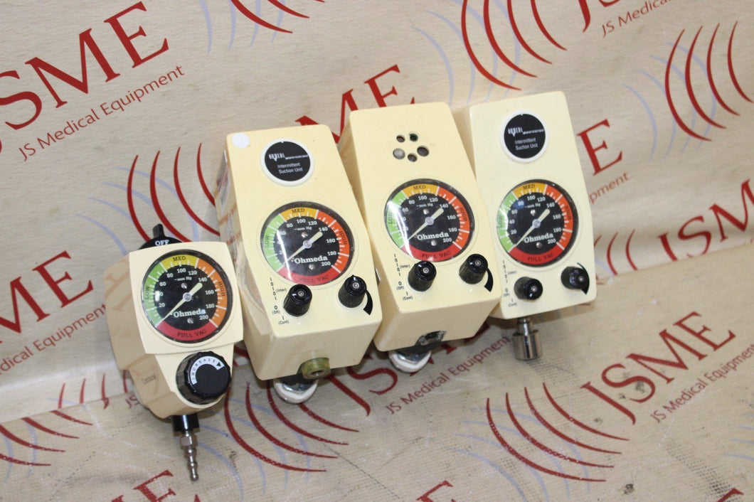 Lot Of 4 Ohmeda Intermittent/Continuous Suction Vacuum Regulator