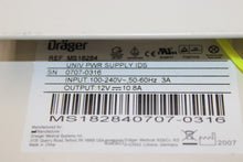Load image into Gallery viewer, Drager MS18284 Universal Power Supply IDS Input:100-240V/Output 12V 10.8A
