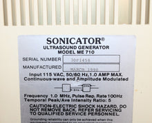 Load image into Gallery viewer, Mettler Electronics Sonicator 710 Therapeutic Ultrasound Machine ME710
