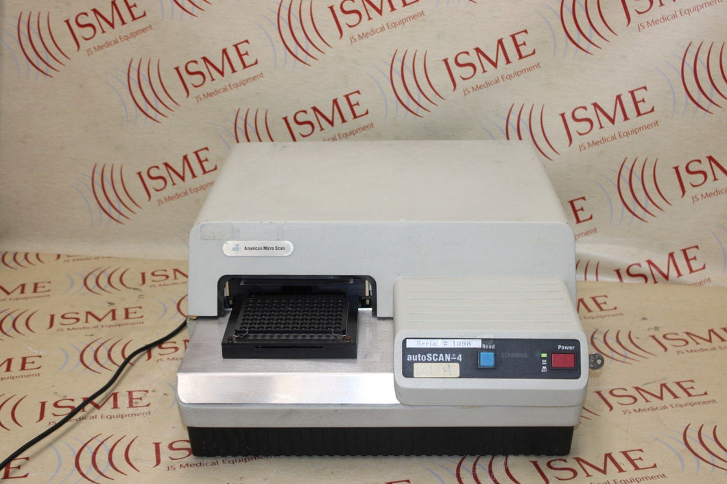 American MicroScan AutoScan-4 Chemistry Analyzer
