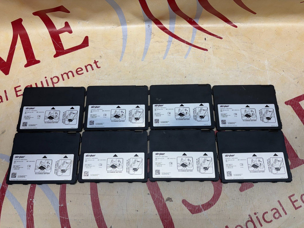 Lot of 8 Stryker SurgiCount Tablet Battery