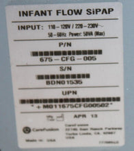 Load image into Gallery viewer, Viasys Infant flow SiPAP 675-CFG-005
