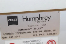 Load image into Gallery viewer, Zeiss Humphrey 991 Atlas Corneal Topography Analysis Diagnostic System For Parts
