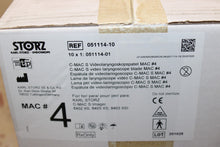 Load image into Gallery viewer, Box Of 10 - Karl Storz 051114-01 C-MAC S-Video Laryngoscope Blades MAC #4
