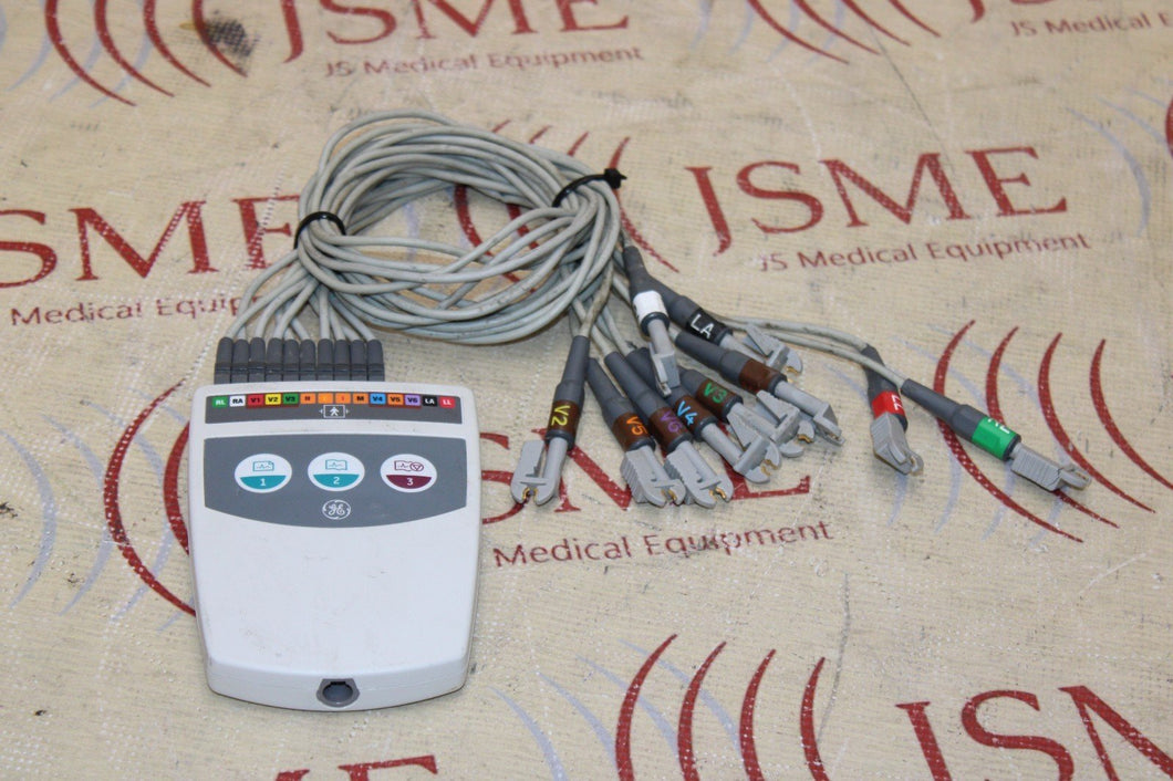 GE CAM-14 ECG Acquisition Module 900995-002 With Leads