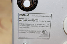 Load image into Gallery viewer, Tripp Lite IS500HG 500W Isolation Transformer 120V 4 Outlets

