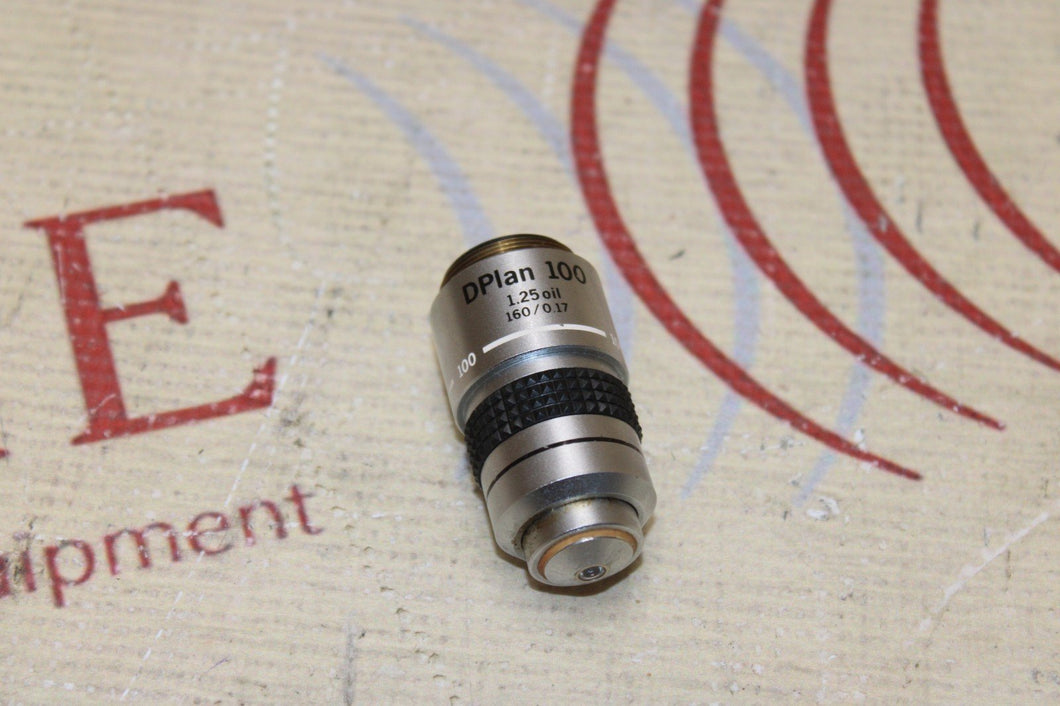 Olympus Dplan 100 1.25 oil 160/0.17 Microscope Objective