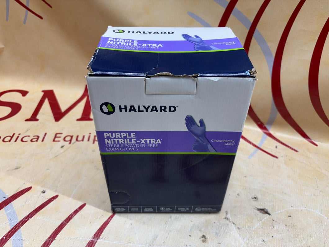 Halyard Purple Sterile Nitrile Powder-Free Gloves 50 pairs Medium