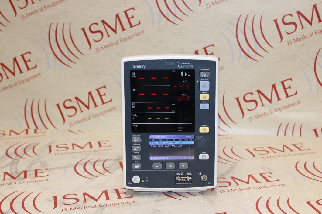 Mindray Datascope Accutorr V Vital Sign Monitor