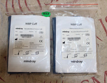 Cargar imagen en el visor de la galería, Lot of 2 Mindray Adult Reusable Blood Pressure Cuffs Ref 0683-15-0003-01
