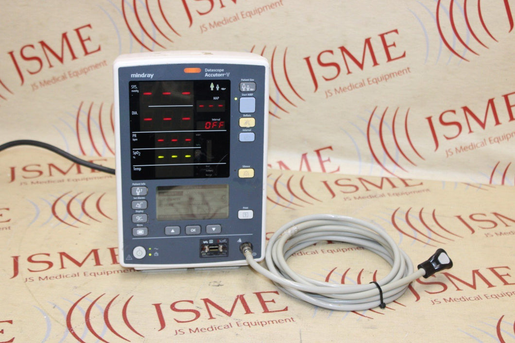 Mindray Datascope Accutorr V Vital Sign Monitor