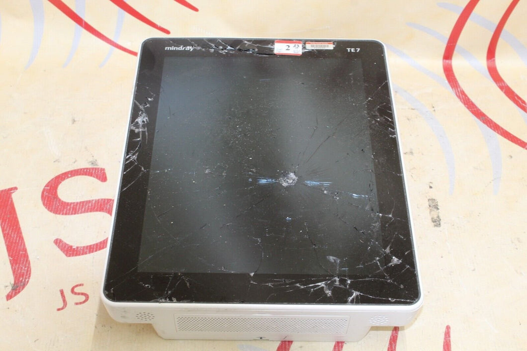 Mindray TE7 Ultrasound machine Cracked Screen