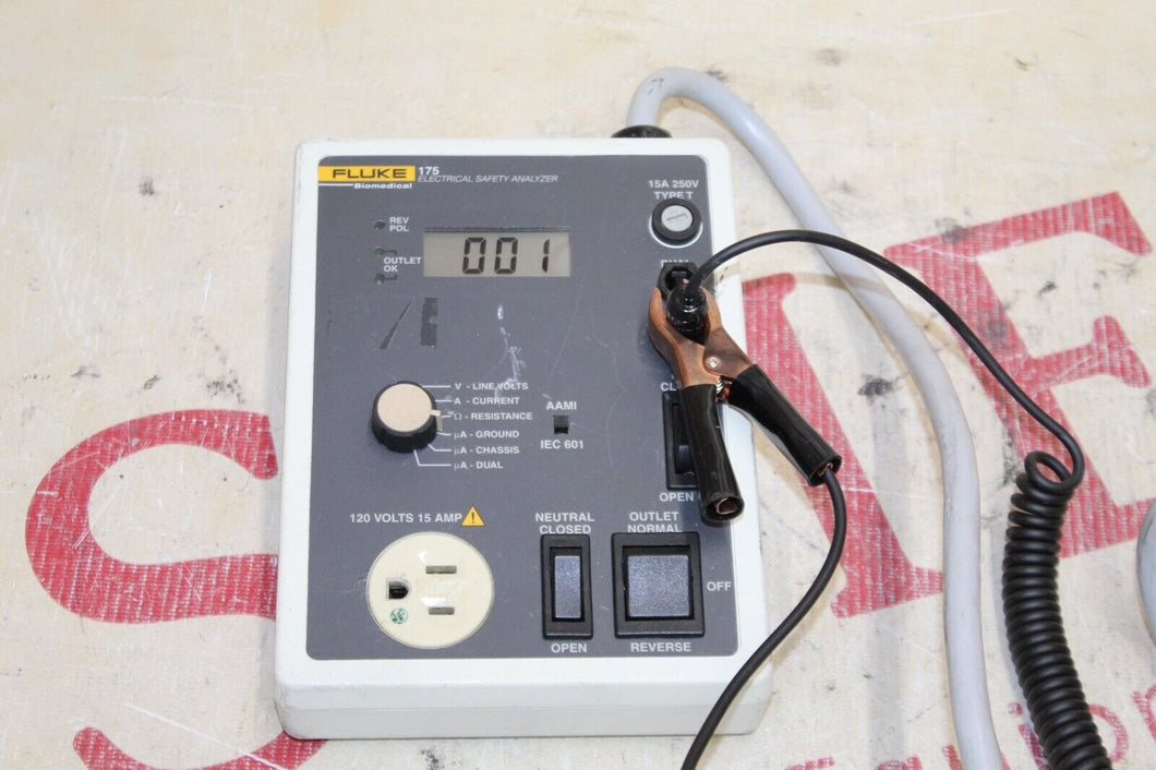 FLUKE BIOMEDICAL 175 ELECTRICAL SAFETY ANALYZER