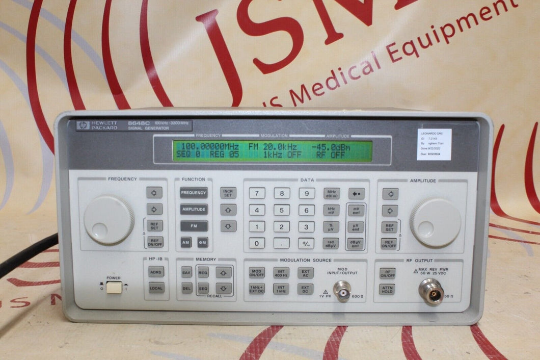 Hewlett Packard 8648C Signal Generator 100kHz-3200MHz