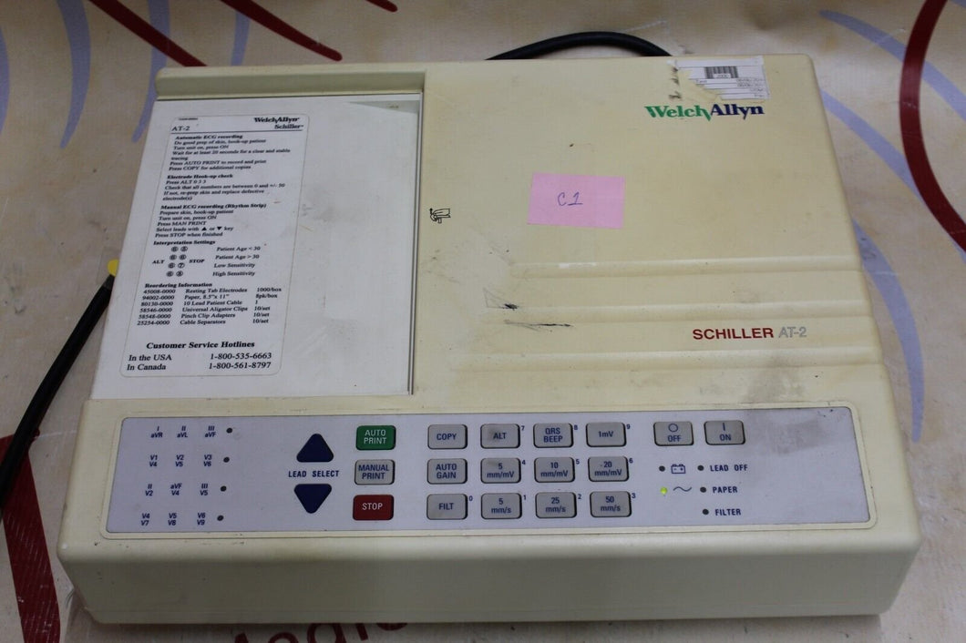 Welch Allyn Schiller AT-2 EKG Machine