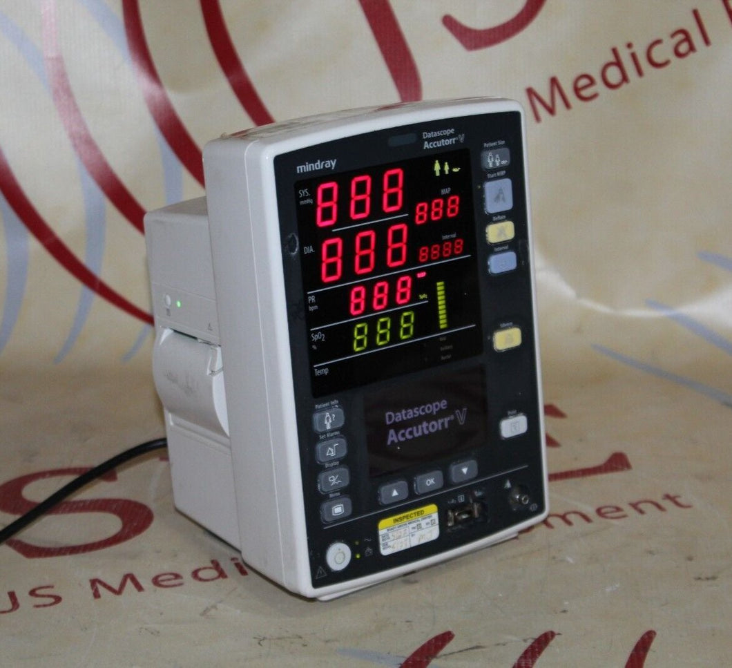 Mindray Datascope Accutorr V Vital Sign Monitor