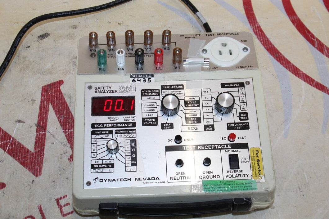 Dynatech Nevada 232D Safety Analyzer