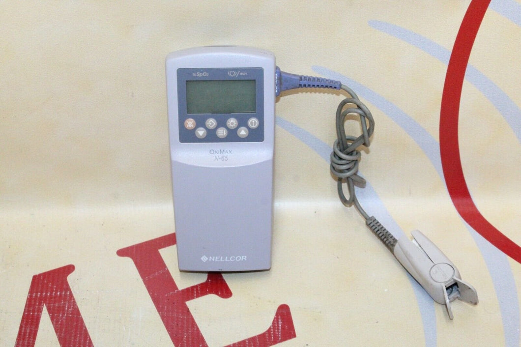 Nellcor Oximax N-65 Pulse Oximeter With Probe