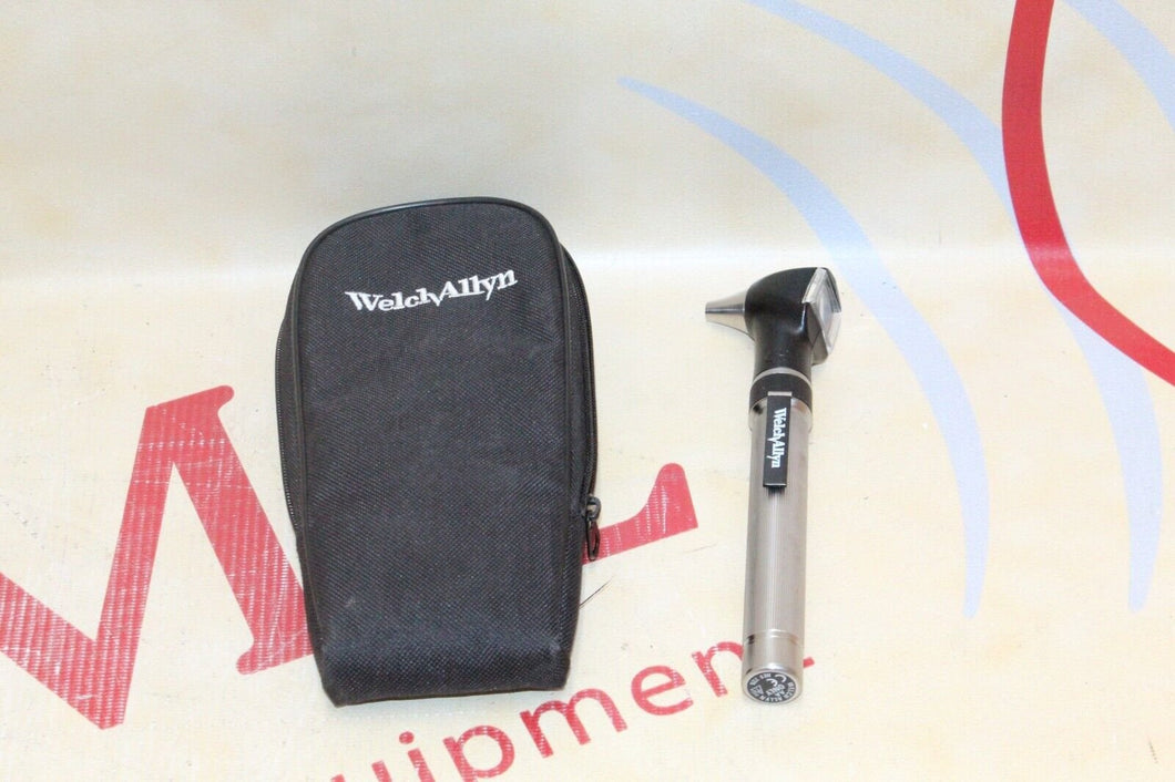 Welch Allyn PocketScope Otoscope with Throat Illuminator AA Handle W/ Case
