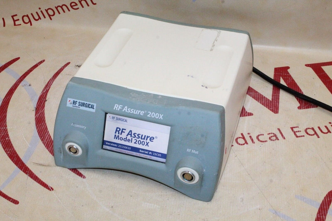 Medtronic RF Surgical Systems Situate 200X RF Assure Detection Console 01-0043