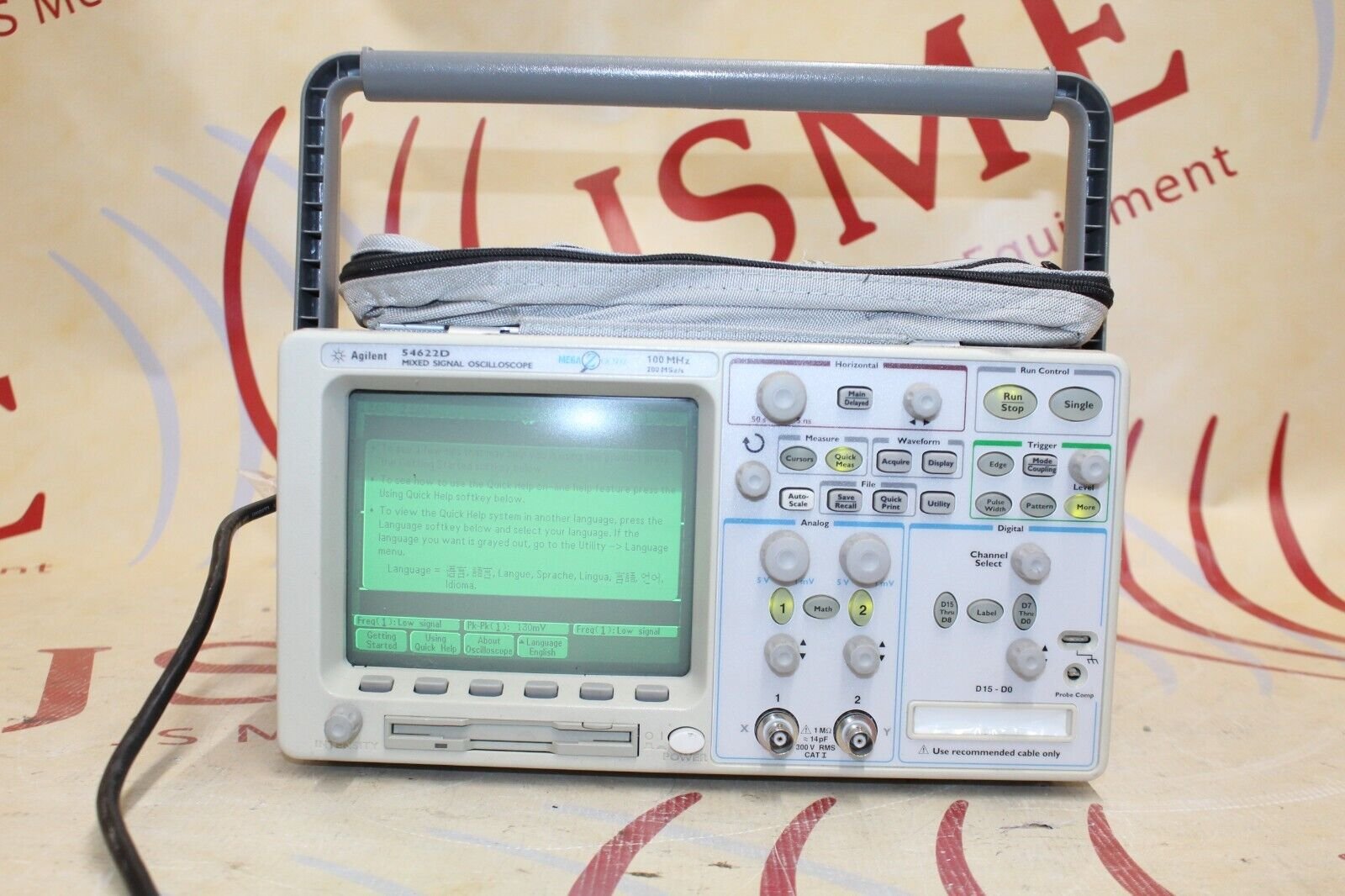 Signal Oscilloscope Javascript Agilent 54622D 100-MHz 200-MSa/s Mixed Signal Oscilloscope – JS Medical ...