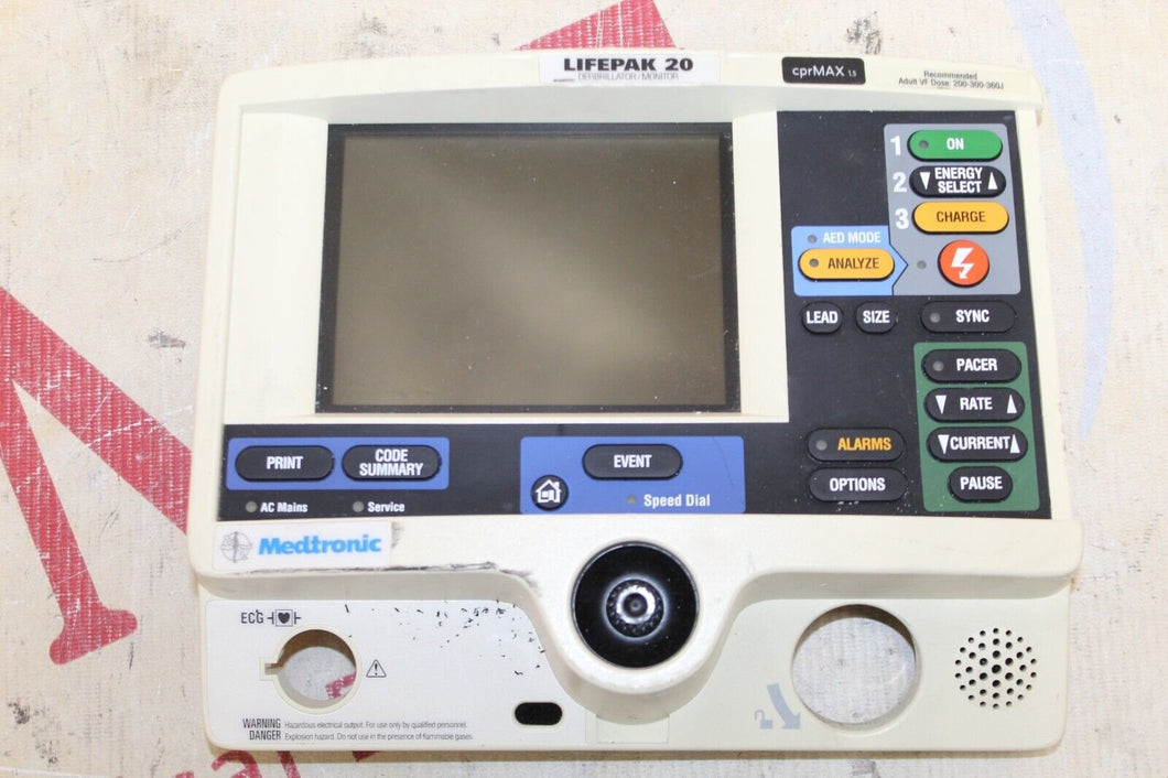 Lifepak 20 Front Panel