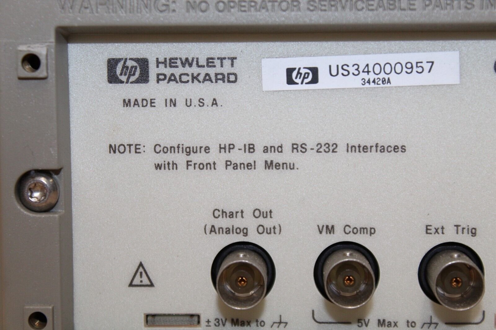 Agilent 34420A Nanovolt / Micro-Ohm Meter