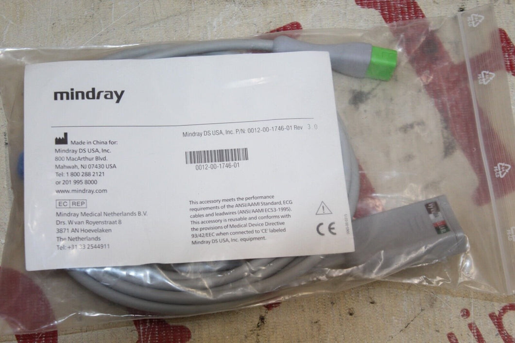 MINDRAY DATASCOPE ECG TRUNK CABLES 0012-00-1746-01