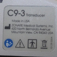 Cargar imagen en el visor de la galería, Mindray ZONARE C9-3 Ultrasound Transducer
