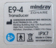 Cargar imagen en el visor de la galería, Zonare Mindray E9-4  (84002-40) Ultrasound Transducer Probe
