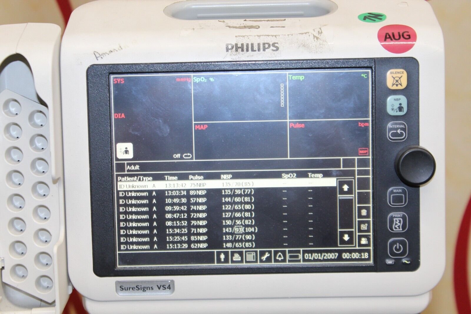 Philips SureSigns VS4 Vital Signs Monitor