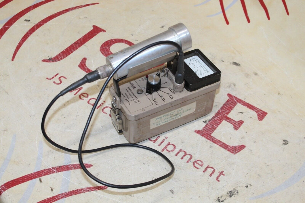 LUDLUM MODEL 3 GEIGER COUNTER/SURVEY METER with PROBE