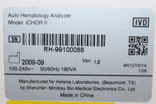 Load image into Gallery viewer, Helena Laboratories ( ICHOR II ) Auto Hematology Analyzer
