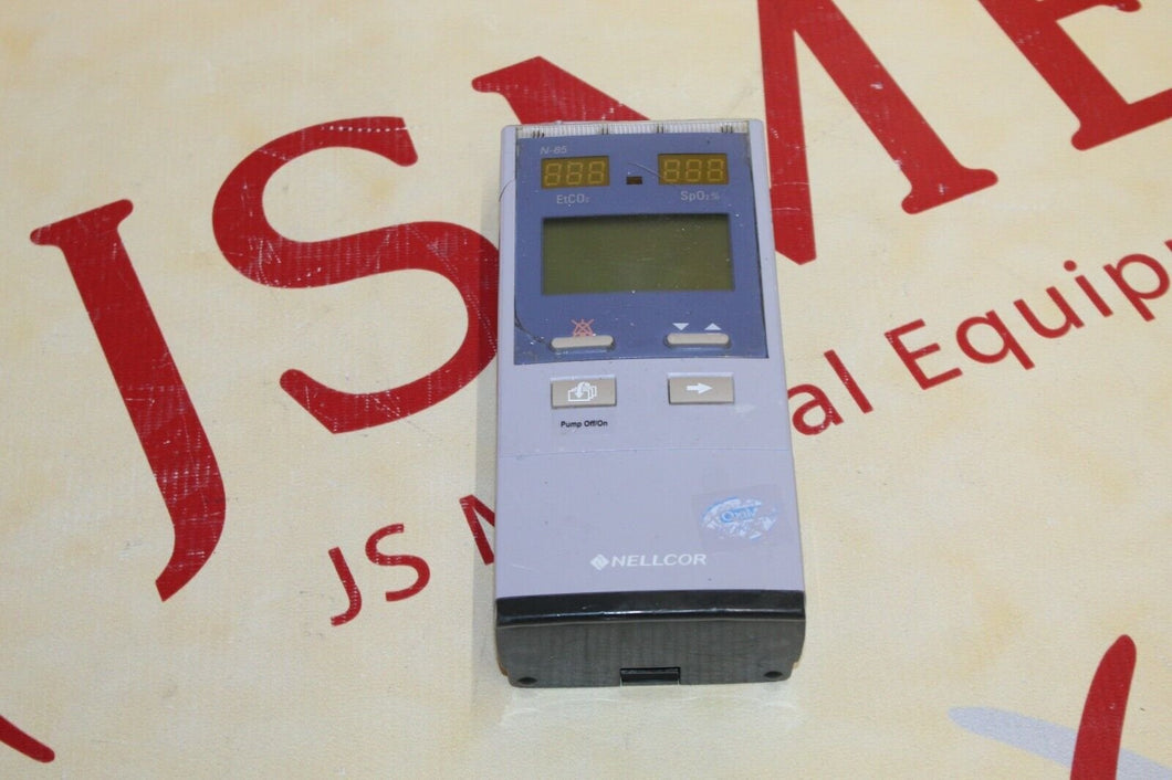 Nellcor Microstream Model N-85 Portable Bedside Capnograph Pulse Oximeter
